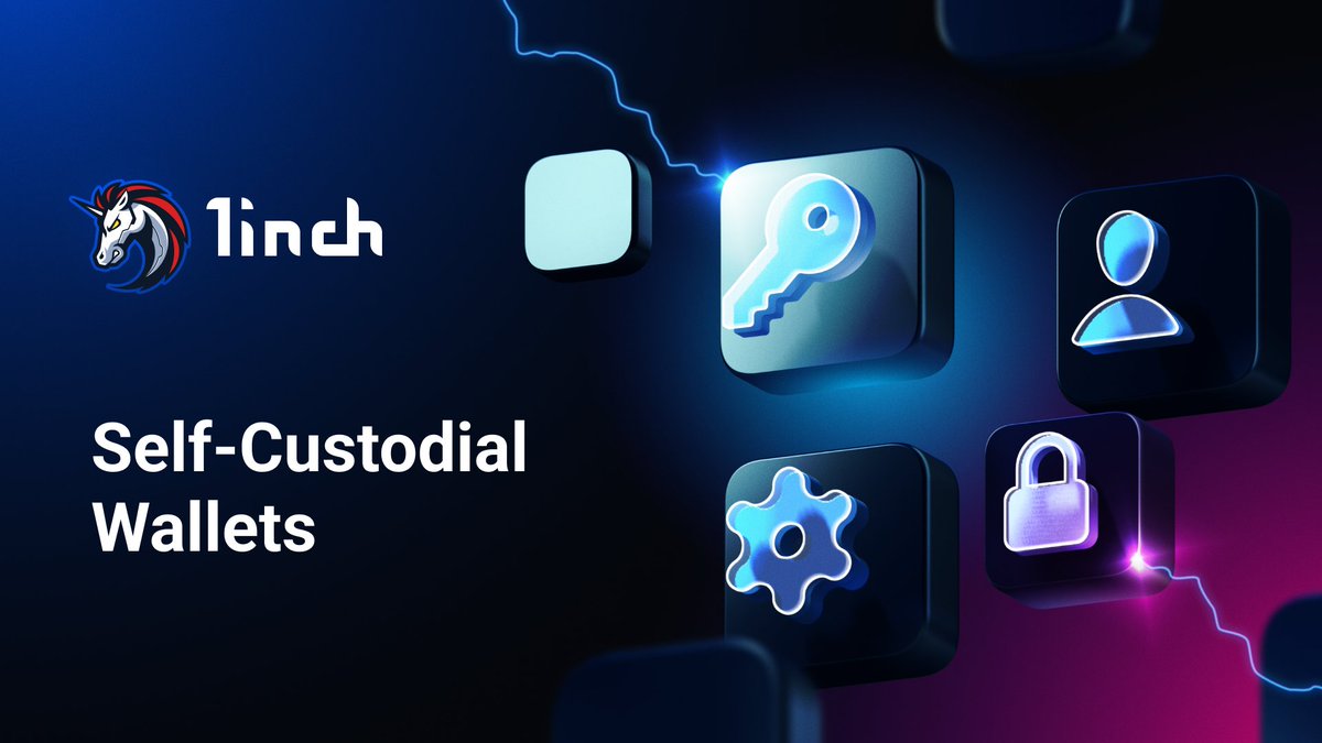 Ever wonder what makes self-custodial wallets like #1inchWallet stand out?  🔑 You hold the keys 🚫 No middleman ⚙️ Full control 🔒 Enhanced security  Take charge of your crypto with 1inch Wallet!