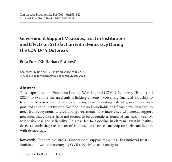 Comparative Economic Studies tweet media