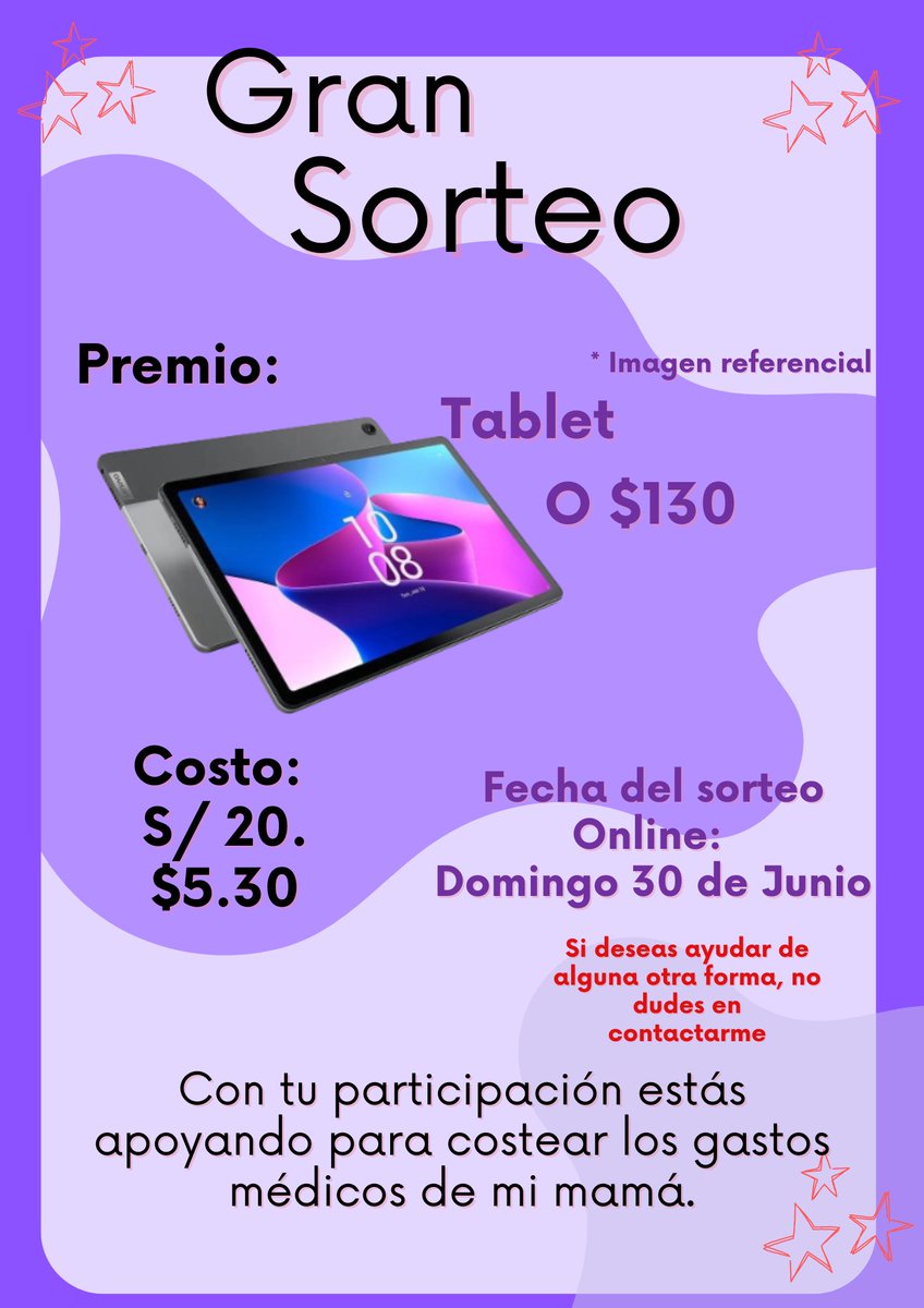 Gm frens 💜

Me ha costado compartir esta campaña, pero se trata de la persona más importante en mi vida: mi mamá.  No han sido días fáciles con esta situación tan alejada de los míos. Y a pesar de ayudar desde la distancia, ha  sobrepasado todo (Sigue) 👇