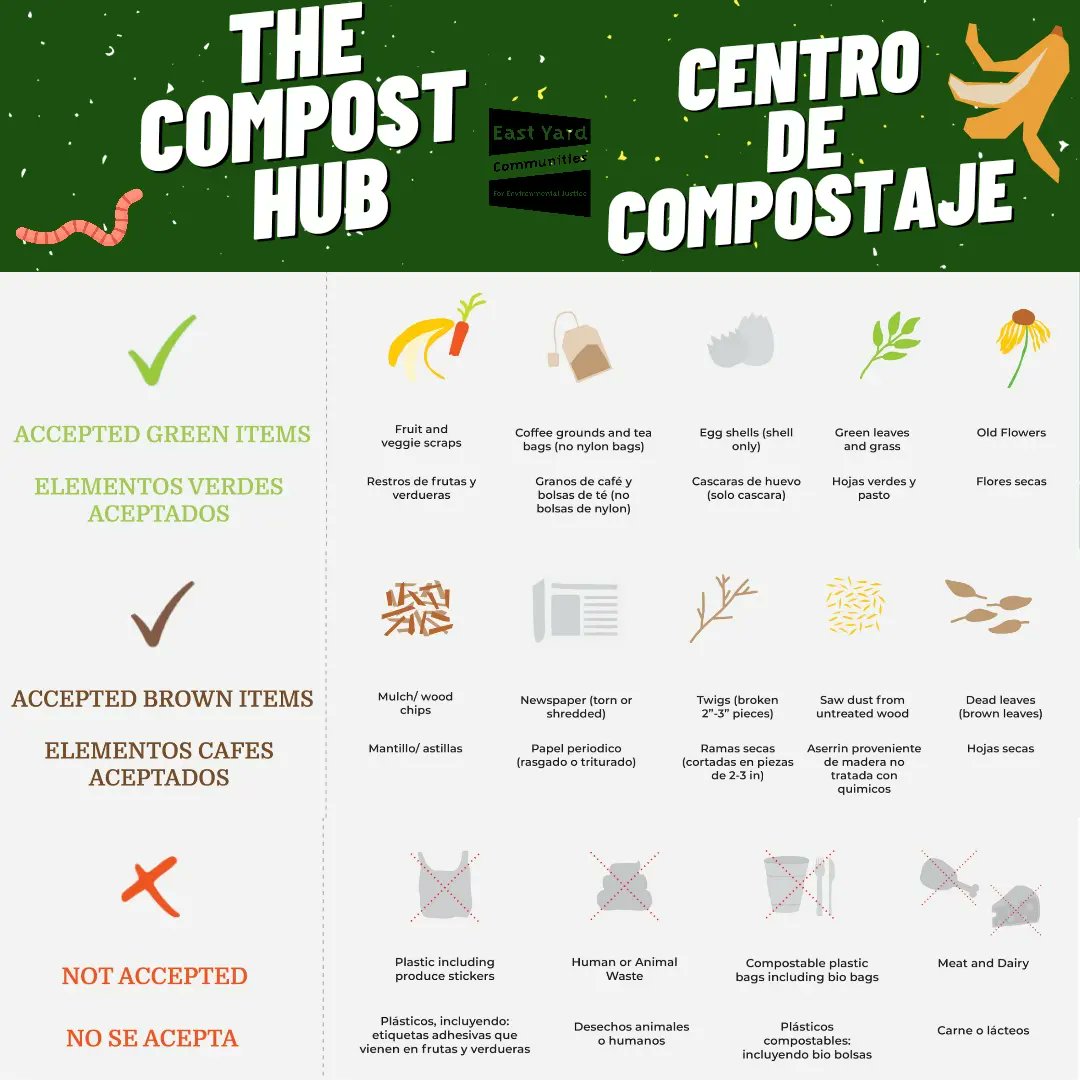 EYCEJ's tweet photo. This is your weekly reminder that you can drop off your food scraps to us every Wednesday at the Huntington Park Farmers Market, in exchange you can pick up a bag of free fertile compost produced by our very own #composthub πͺ±πͺ±πͺ±
#FigtingForLife #ZeroWaste https://t.co/LDoGXwoYu1