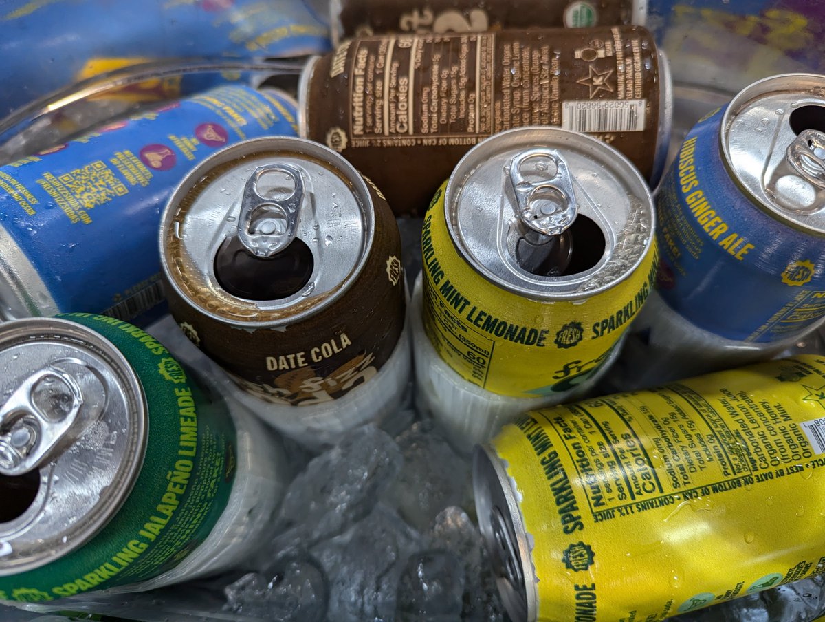 Unreasonably proud of these 3-d printed can holders I made so my half full cans don't float around in the ice bucket at a demo!