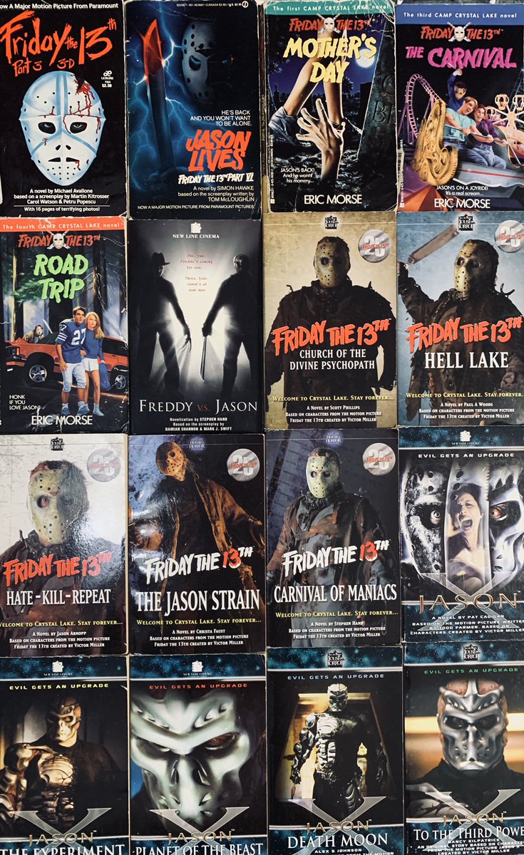 NatBrehmer's tweet image. FRIDAY THE 13TH novels.