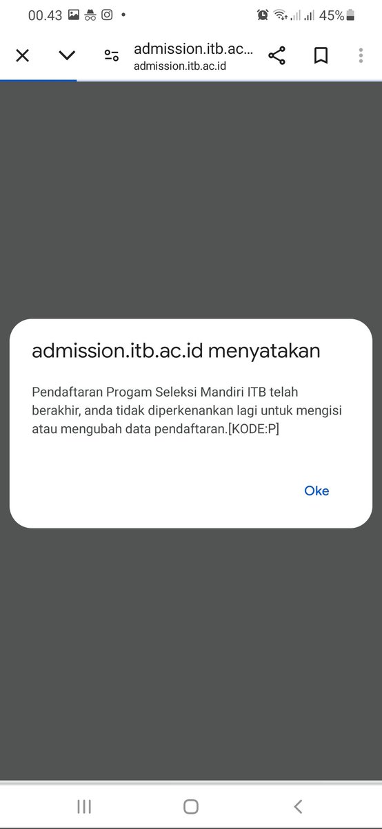 ayrahateu's tweet image. GUYSS HELPP, ini kan harusnya masih bisa ya hari ini??? kenapa ga bisa login? apa emang error plis tolong bantuannya @itbofficial #studytweet #smitb