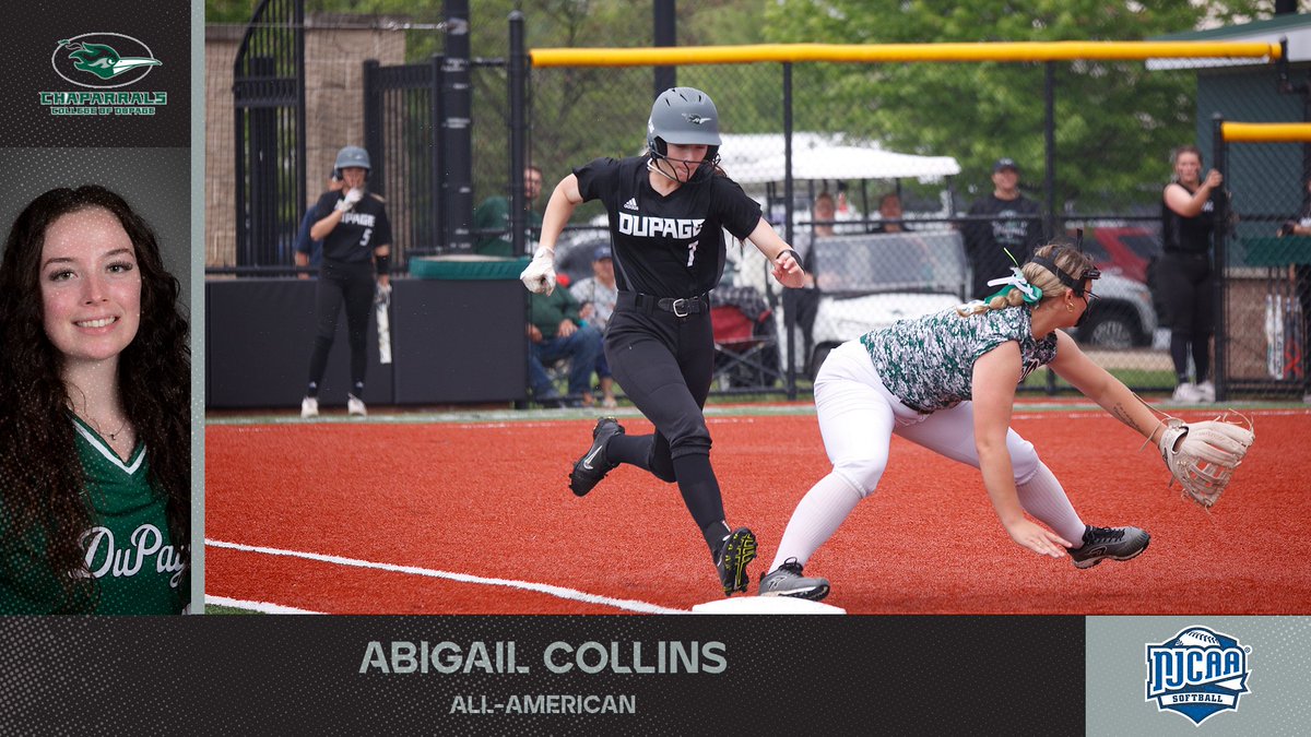 Congrats to <a href="/softball_COD/">College Of DuPage Softball</a> and Abigail Collins on earning @NJCAAsoftball All-American honors