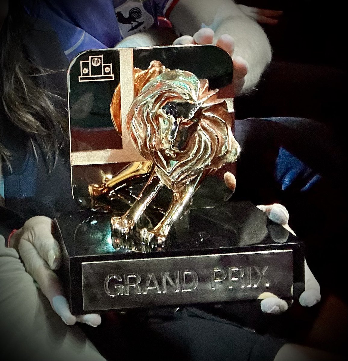 Qwenteen's tweet image. Quelle fierté de démarrer #CannesLions avec un grand prix entertainment Lions for sport pour notre #compildesBleues @orange ❤️ #creativity #awards #achievement #fierdetreorange merci @MarcelAgency 👏👏👏