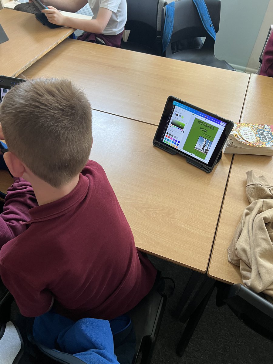 In topic we have been learning about democracy. 🗳️ We discussed what residents in our town would want from their government and then designed election posters for our parties. 🌟👏🏼