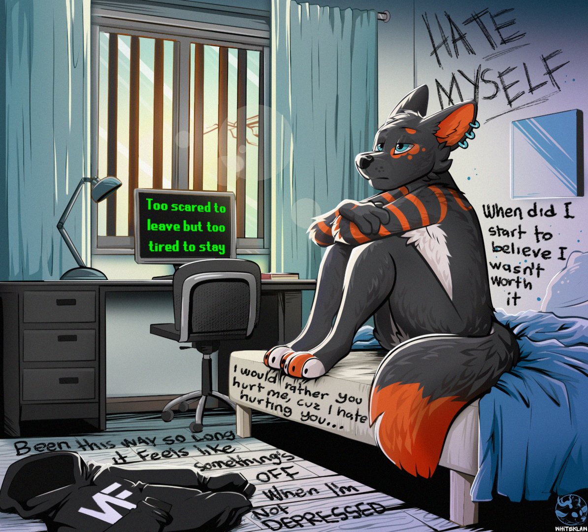 Whiteklaw (@whiteklaw_art) on Twitter photo Cruise sitting alone on his bed, lost in thought, with many ideas swirling around in his mind. π¦βοΈ <a href="/CruiseTheDingo/">Cruise Te Dingo</a> Thank you for being such a wonderful client! ππ«°
Telegram:@ Whiteklaw
π¨Join my Channel: t.me/WhiteklawsArt
#furry #fursona #furries #furryart Cruise sitting alone on his bed, lost in thought, with many ideas swirling around in his mind. π¦βοΈ <a href="/CruiseTheDingo/">Cruise Te Dingo</a> Thank you for being such a wonderful client! ππ«°
Telegram:@ Whiteklaw
π¨Join my Channel: t.me/WhiteklawsArt
#furry #fursona #furries #furryart