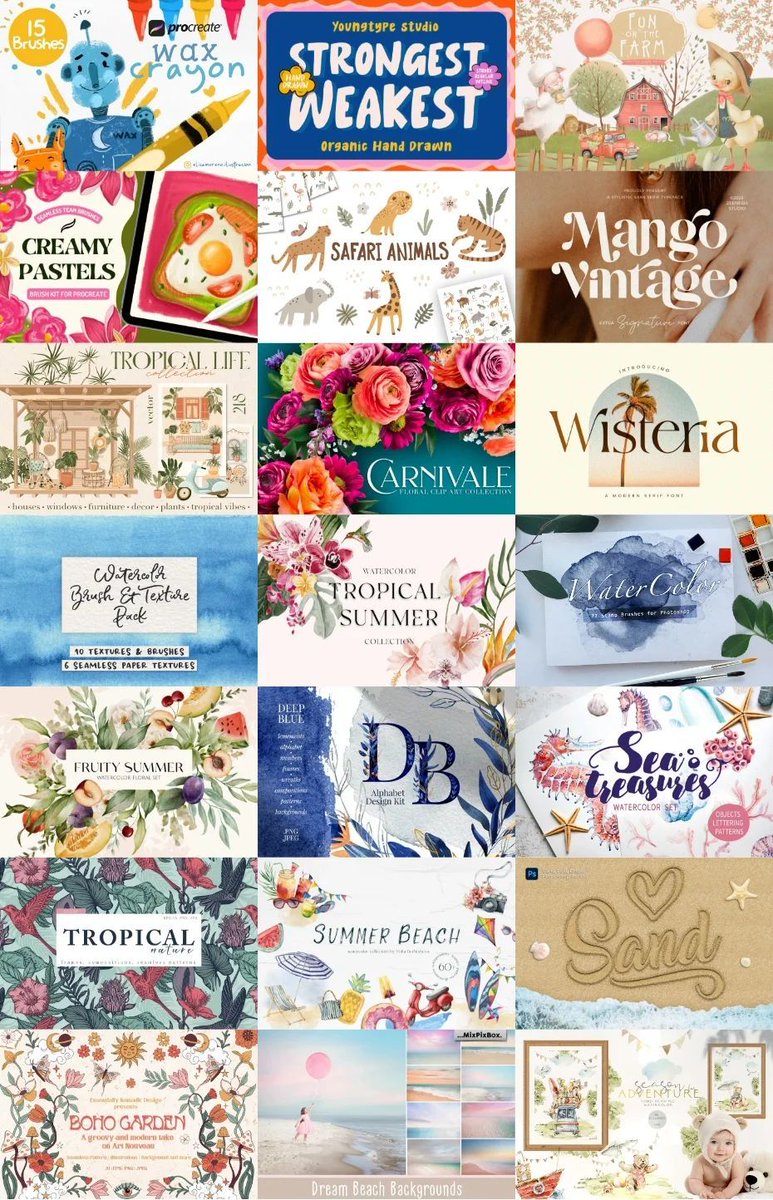ColoringBkMaven's tweet photo. From @designcutsdeals ~ I'm calling it Summer Happy

https://t.co/fYRCVYmSW2 (TOTAL $5)
JUST ONE would be MORE THAN $5.

Get 21 packs of GORGEOUS/UNIQUE Graphics, Textures, Backgrounds, Graphic Elements, Cute Animals, Flowers, Frames, Fonts, etc. ~  $5 TOTAL https://t.co/TxFeOLDBvA