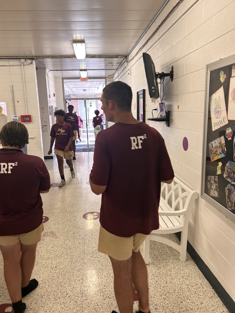 NSFootball96's tweet image. Always great to give back to the community and help out other schools in our district. We helped the primary school with some tasks today to prepare for the upcoming school year! #RF2