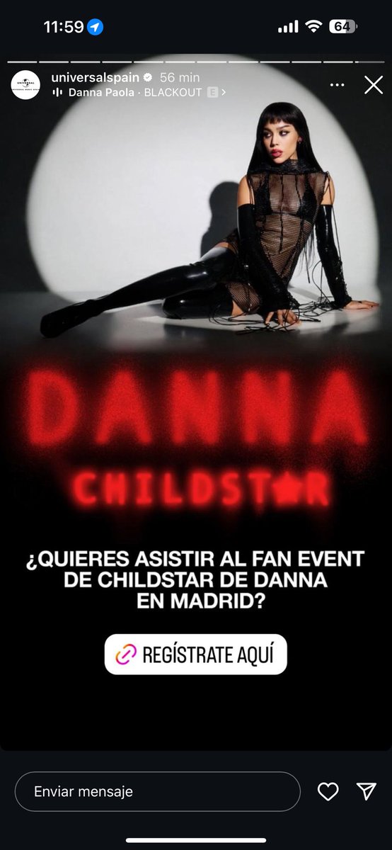 Dreamers de España que quieran asistir a un Fan Event de CHILDSTAR de DANNA en Madrid cheque esta historia!!

instagram.com/stories/univer…
