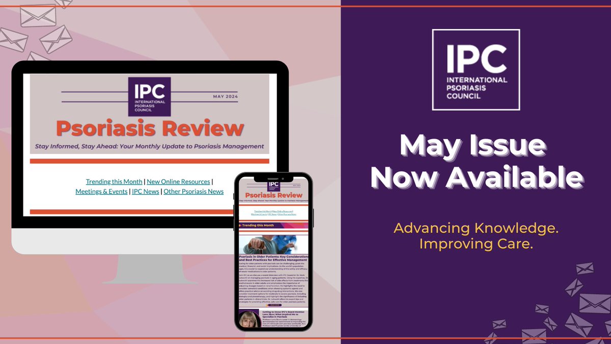 IpcPs's tweet photo. ππ Don't miss out on joining over 12,000 #dermatologists and #psoriasis enthusiasts in reading the May #IPCPsoriasisReview! Check out the latest updates from #IPC and stay informed about everything related to #psoriasis.
https://t.co/fXYsMhGSZi
#PsoriasisEducation #IPCNews https://t.co/Lh2kEvC9gX