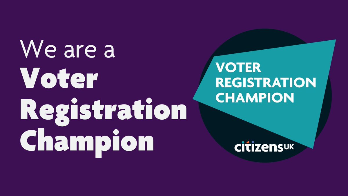 There is still time..this #VoterRegistrationWeek we’re joining
<a href="/CitizensUK/">Citizens UK</a> and others across education, faith, community &amp; business as <a href="/VoterChampion/">Voter Registration Champions Scheme</a> to help make sure people have their say in the General Election.
Voting matters.

Register now: gov.uk/register-to-vo…
