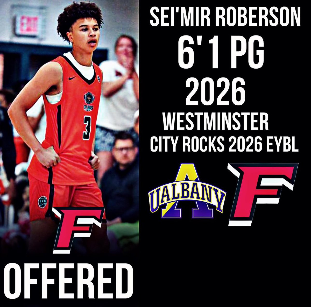 Coach Pringle (@dpringlecoach) on Twitter photo 2026 PG <a href="/_seimir/">Sei’Mir Roberson</a> recently picked up an offer from <a href="/FairfieldMBB/">Fairfield Men’s Basketball</a>‼️
Seimir has also heard from:
LeMoyne
Hampton
Bryant
Fairfield (offered)
Albany (previously offered)
He will be at both NEPSAC showcases! 2026 PG <a href="/_seimir/">Sei’Mir Roberson</a> recently picked up an offer from <a href="/FairfieldMBB/">Fairfield Men’s Basketball</a>‼️
Seimir has also heard from:
LeMoyne
Hampton
Bryant
Fairfield (offered)
Albany (previously offered)
He will be at both NEPSAC showcases!