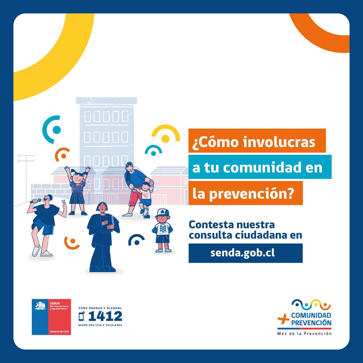 📷📷📷Te invitamos a ser parte del Mes de la Prevención participando en nuestra consulta ciudadana. 📷 Tu opinión es muy importante para fortalecer la prevención del consumo de alcohol y otras drogas.
📷 Ingresa a senda.gob.cl/mas-comunidad-… y responde la consulta.