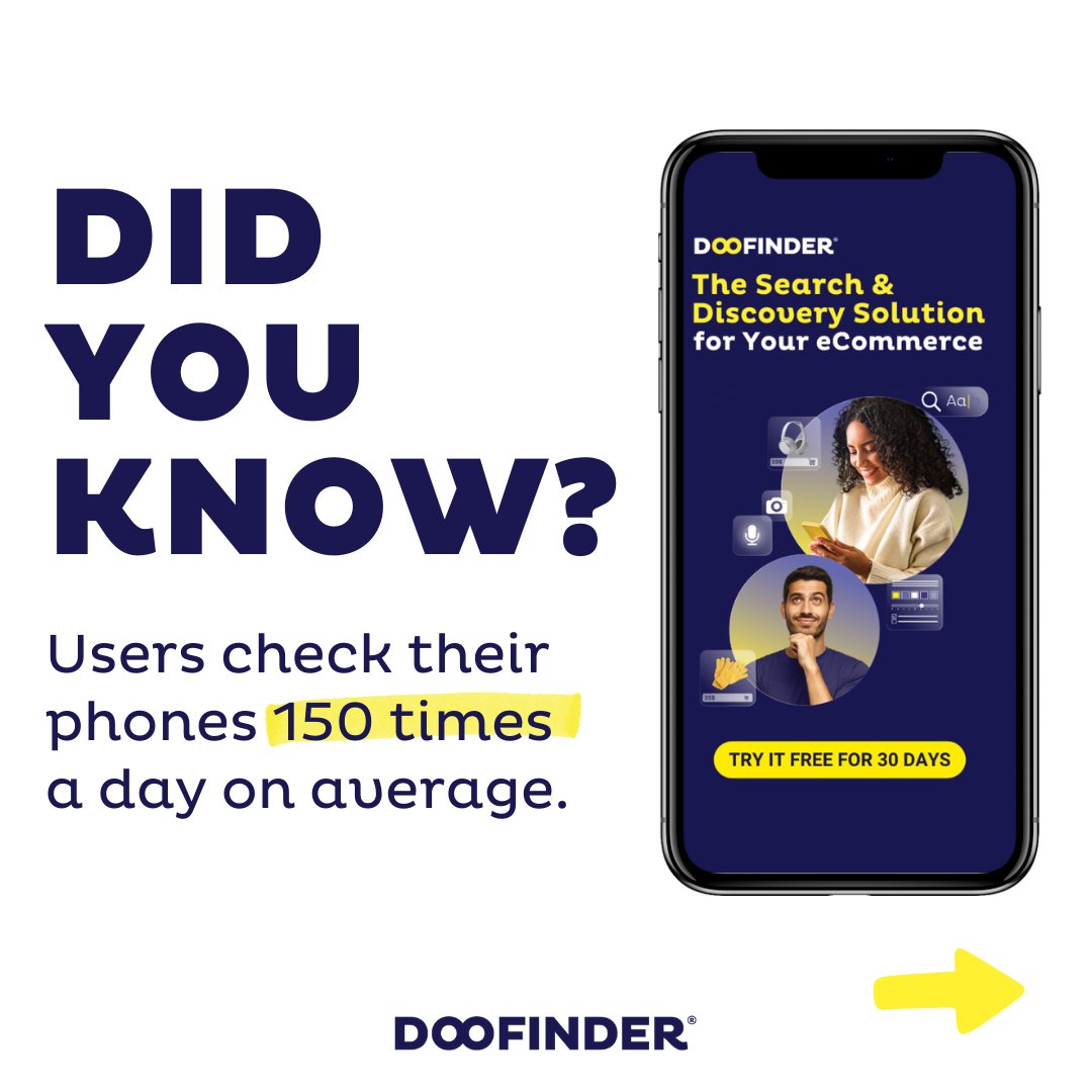 Are you ready to make the jump to the small screen?📱

Explore the full article on adapting an online shop for smartphones and uncover its numerous benefits: doofinder.com/en/blog/mobile…