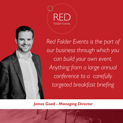 OwenJamesFS's tweet photo. Our Red Folder Events solution is a strategic events resource for the financial services industry. It provides the opportunity and support to host bespoke, in-house events that put your company in front of key prospects. A part of Owen James Events #RedFolderEvents https://t.co/ZhpVSrR64s