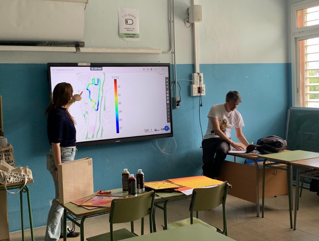 🌡️🌞Les illes de calor són zones urbanitzades, majoritàriament ciutats, amb temperatures més elevades que als seus voltants (zones rurals)

L'alumnat de @somdeLaRibera va participar en un projecte de ciència ciutadana #SENSEsteam per identificar espais que redueixen la calor