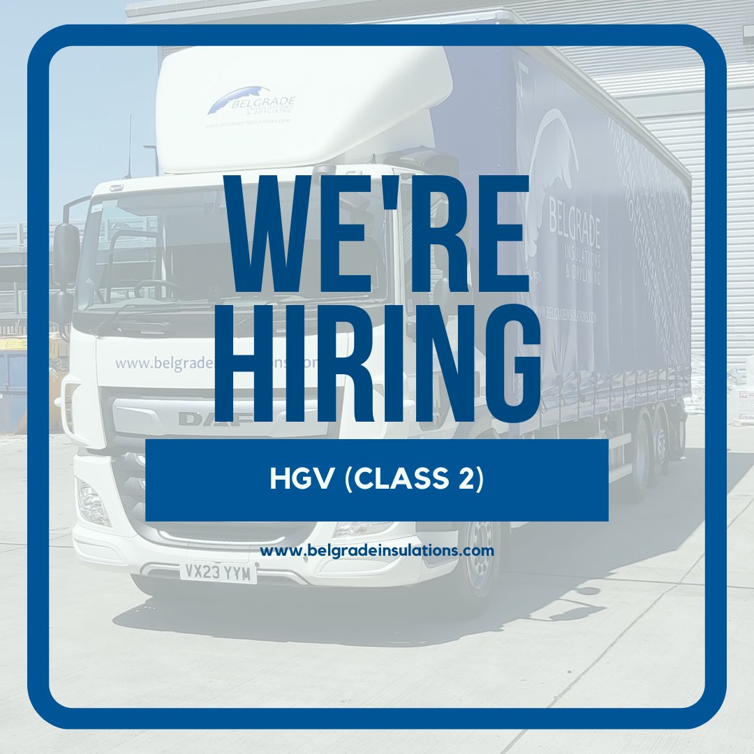 Belgrade1976's tweet image. Join our team!

We have an opening for a Class 2 driver operating out of our Leeds branch. 

If you are interested in working with us and want to learn more about the role, click on the link below.

hubs.ly/Q02Cf4yP0

#HGVDriver #Leeds
