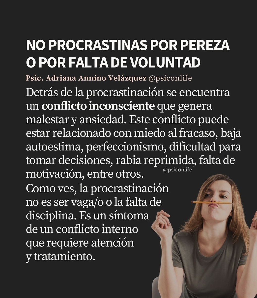 LTWMetepec's tweet photo. Tienes ese problemita de procrastinar ??? Que hay detrás de la #procrastinación? https://t.co/AtSYFTF6mO