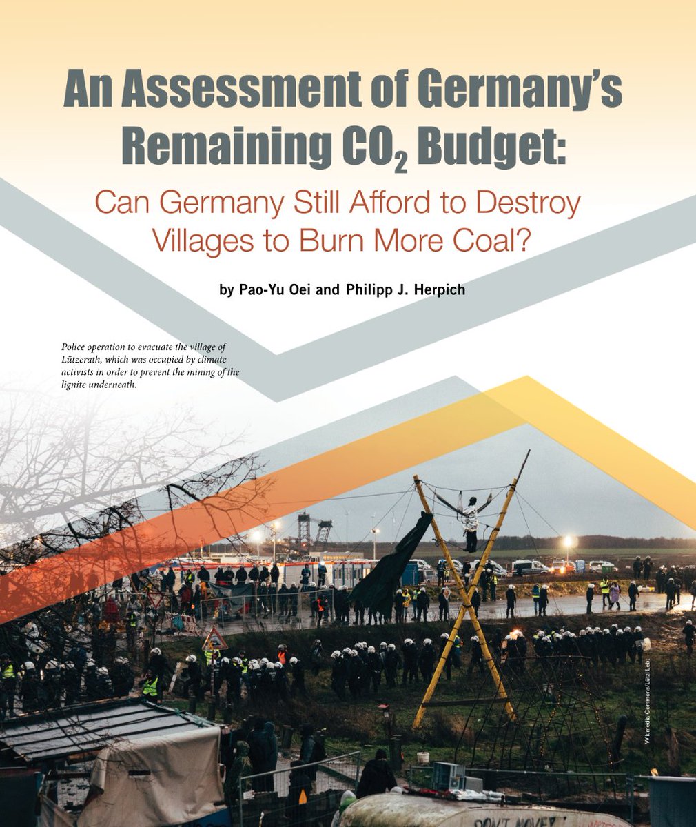 📢 New #FossilExit paper. It asks: can Germany afford to destroy more villages to burn coal considering its role in the international climate debate and the villages #Lützerath #Mühlrose? 
#AlleDörferBleiben #PaoYuOei
Read more ⬇️

doi.org/10.1080/001391…