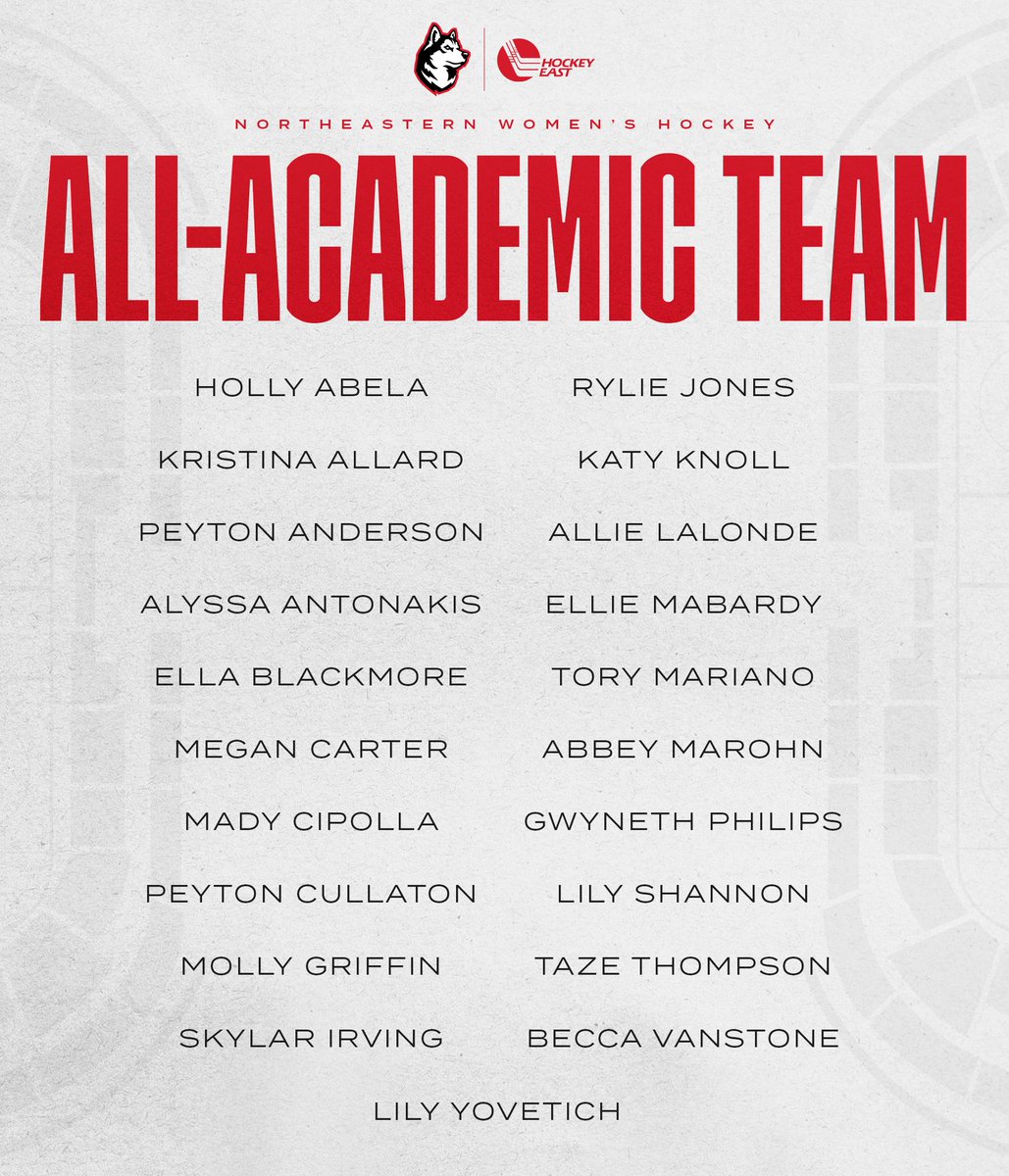 A program-best 2⃣1⃣ Hockey East All-Academic Team honorees!

📰: tinyurl.com/2c6zvsyo