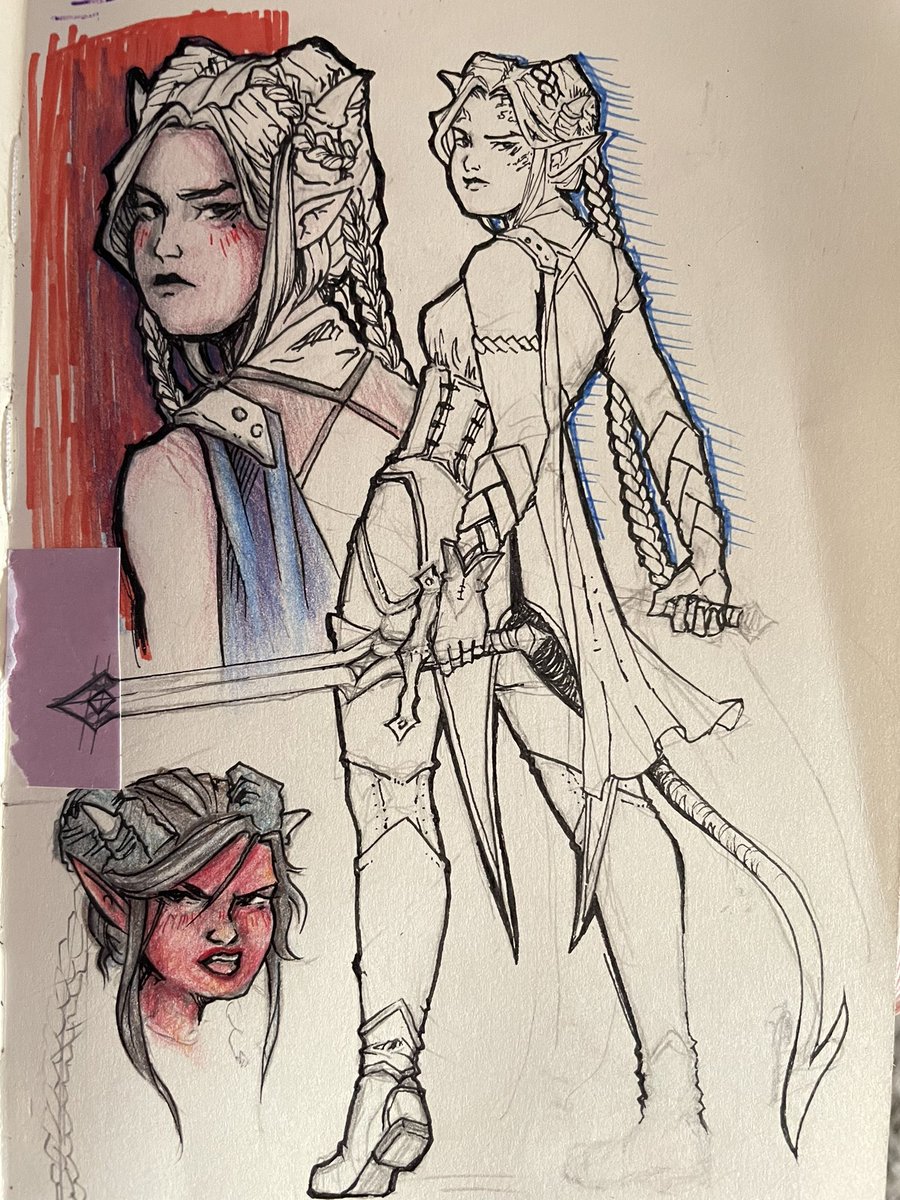 Fethawit's tweet photo. Randoms from a sketchbook that I take care to not take too seriously ✨✨ https://t.co/D2JsmXJ7aW