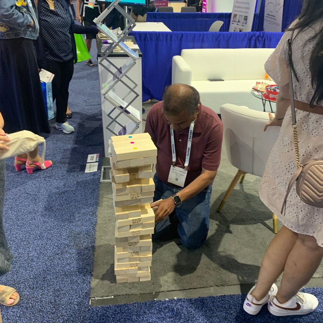 InnovTrials's tweet photo. Day 1 at #DIA2024 was filled with excitement and engagement. Many attendees stopped by our booth and played Giant Jenga.🤩

What an amazing turnout! 😃 We never expected to find so many Jenga experts! 👏🤩.

Check out who is featured on the #WallOfFame &amp; the #WallOfShame 😉👇 https://t.co/UmIzfThJzI