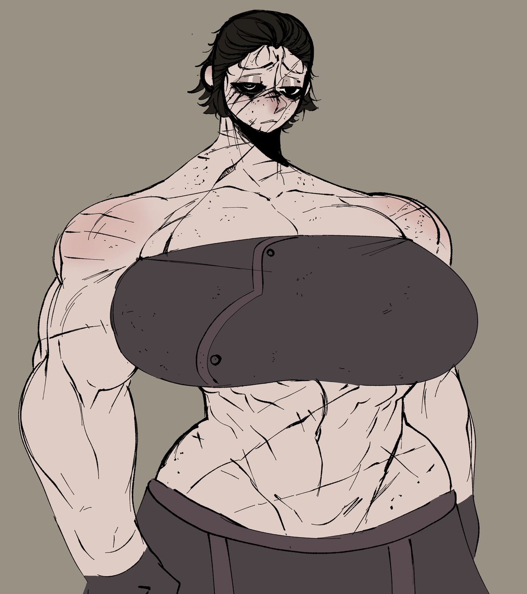 Acid Trooper in and out of armor