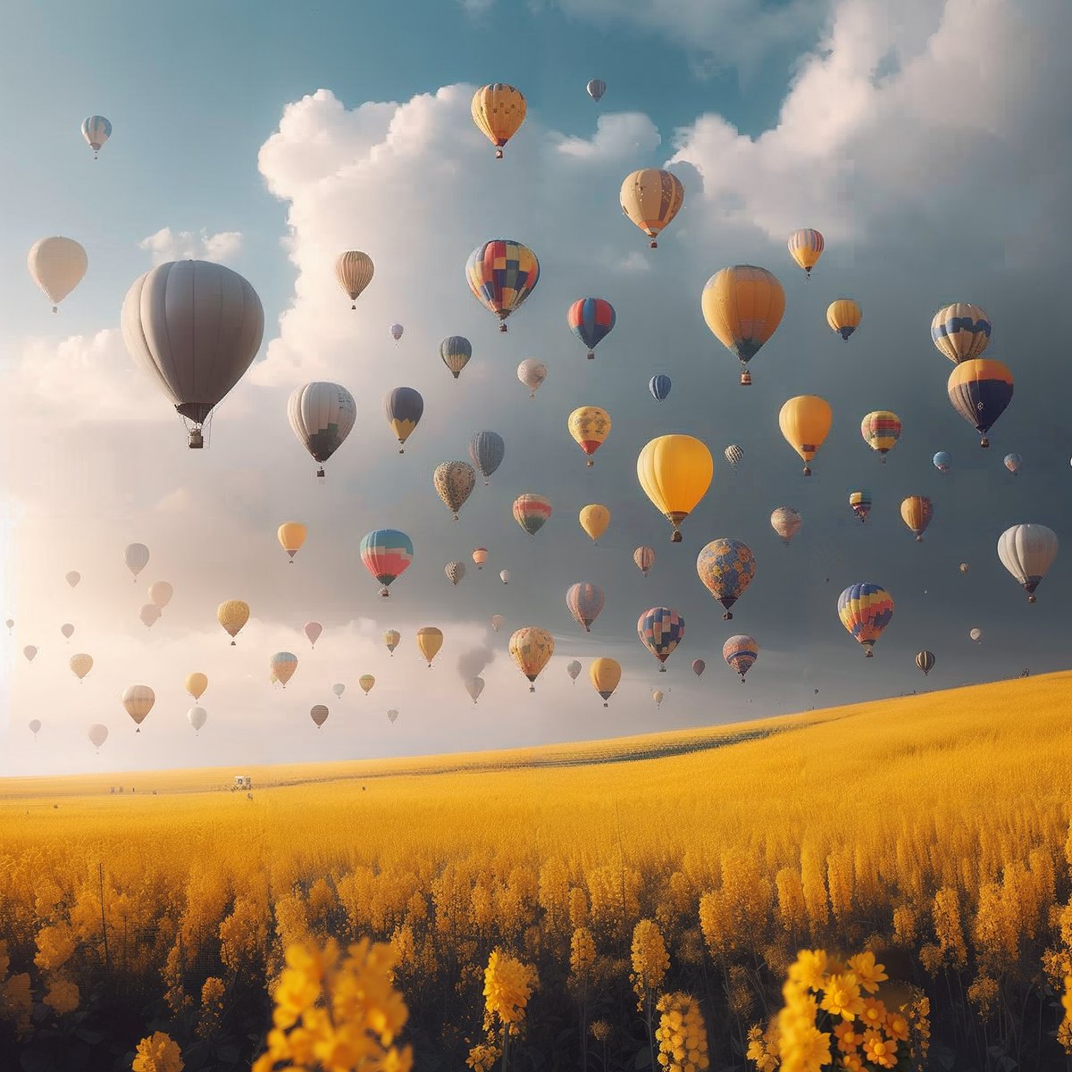 mimiさん、あにめるさん いつもお世話になっております！
背景・風景画イベントに参加させていただきます🤗 

テーマ：「黄色」

2024/6/18
プロンプト：flower / Cinematic

#mimiめる
#AI背景部
#AIart #AIphoto