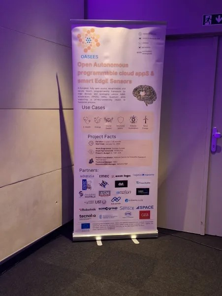 🌟What a productive day for the OASEES Project! 
At the #NKUA premises in Athens for the 5th Plenary &amp; in Brussels, Sofia Karamitsiani, Project Manager at OASEES, participated in the Research Panel on Next Generation #IoT &amp; Swarm at the #EUCEI’s Open Continuum Final Conference!