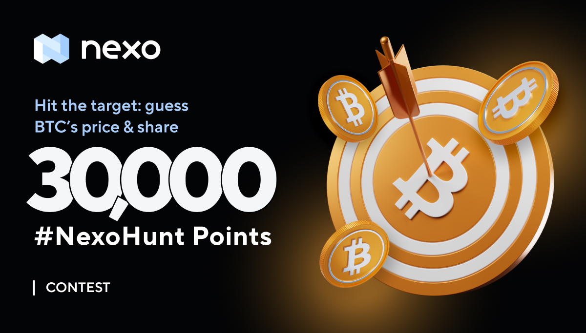 Nexo's tweet image. Trading, just like the #NexoHunt, is all about precision. Ready to flex yours?

For a 30,000 airdrop points reward pool:

👍 Like &amp;amp; RT
🔮 Guess the price of #Bitcoin at 1 PM UTC on June 19
🕛 Submit by 12 PM UTC on June 19
✖️🔟 Whole number predictions only

T&amp;amp;C's apply:…