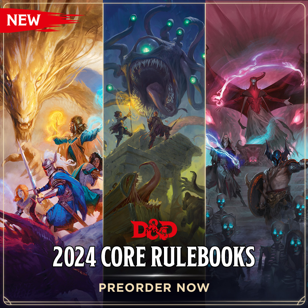 The Dungeons &amp; Dragons 2024 Core Rulebooks are now available for preorder!