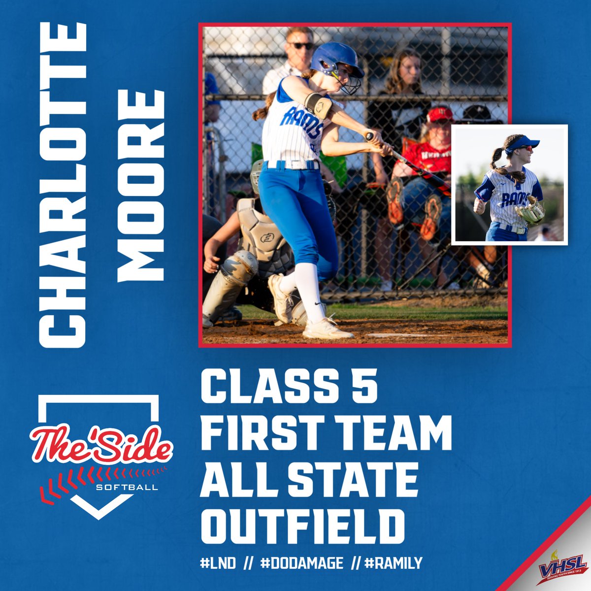 Riverside Rams Softball ๐ฅ (@riversideramssb) on Twitter photo โจ Cheers to our ๐ <a href="/charlottem2024/">Charlotte Moore</a>! โจ
Our senior bomber has been selected <a href="/VHSL_/">VHSL Athletics</a> Class 5 ๐ฅ First Team Outfield! ๐ฅ๐ฅ We couldnโt be prouder! #ChampDNA ๐๐ <a href="/RVHSRamsSports/">Riverside Athletics</a> <a href="/RiversideLCPS/">Riverside HS</a> <a href="/HokiesSoftball/">Virginia Tech Softball</a> <a href="/VTechSBcoach/">Pete</a> <a href="/michaellew10/">Mike Lewis</a> โจ Cheers to our ๐ <a href="/charlottem2024/">Charlotte Moore</a>! โจ
Our senior bomber has been selected <a href="/VHSL_/">VHSL Athletics</a> Class 5 ๐ฅ First Team Outfield! ๐ฅ๐ฅ We couldnโt be prouder! #ChampDNA ๐๐ <a href="/RVHSRamsSports/">Riverside Athletics</a> <a href="/RiversideLCPS/">Riverside HS</a> <a href="/HokiesSoftball/">Virginia Tech Softball</a> <a href="/VTechSBcoach/">Pete</a> <a href="/michaellew10/">Mike Lewis</a>