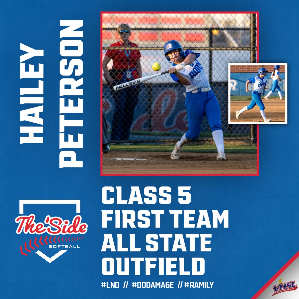 Riverside Rams Softball ๐ฅ (@riversideramssb) on Twitter photo โจ Cheers to our ๐ @haileyp.04! โจ
Our inspirational senior leader has been selected <a href="/VHSL_/">VHSL Athletics</a> Class 5 ๐ฅ First Team Outfield! ๐ฅ๐ฅ We couldnโt be prouder! #ChampDNA ๐๐ <a href="/RVHSRamsSports/">Riverside Athletics</a> <a href="/RiversideLCPS/">Riverside HS</a> <a href="/SJUHawks_SB/">SJU Hawks Softball</a> <a href="/Coach_McCool/">Gina McCool</a> โจ Cheers to our ๐ @haileyp.04! โจ
Our inspirational senior leader has been selected <a href="/VHSL_/">VHSL Athletics</a> Class 5 ๐ฅ First Team Outfield! ๐ฅ๐ฅ We couldnโt be prouder! #ChampDNA ๐๐ <a href="/RVHSRamsSports/">Riverside Athletics</a> <a href="/RiversideLCPS/">Riverside HS</a> <a href="/SJUHawks_SB/">SJU Hawks Softball</a> <a href="/Coach_McCool/">Gina McCool</a>