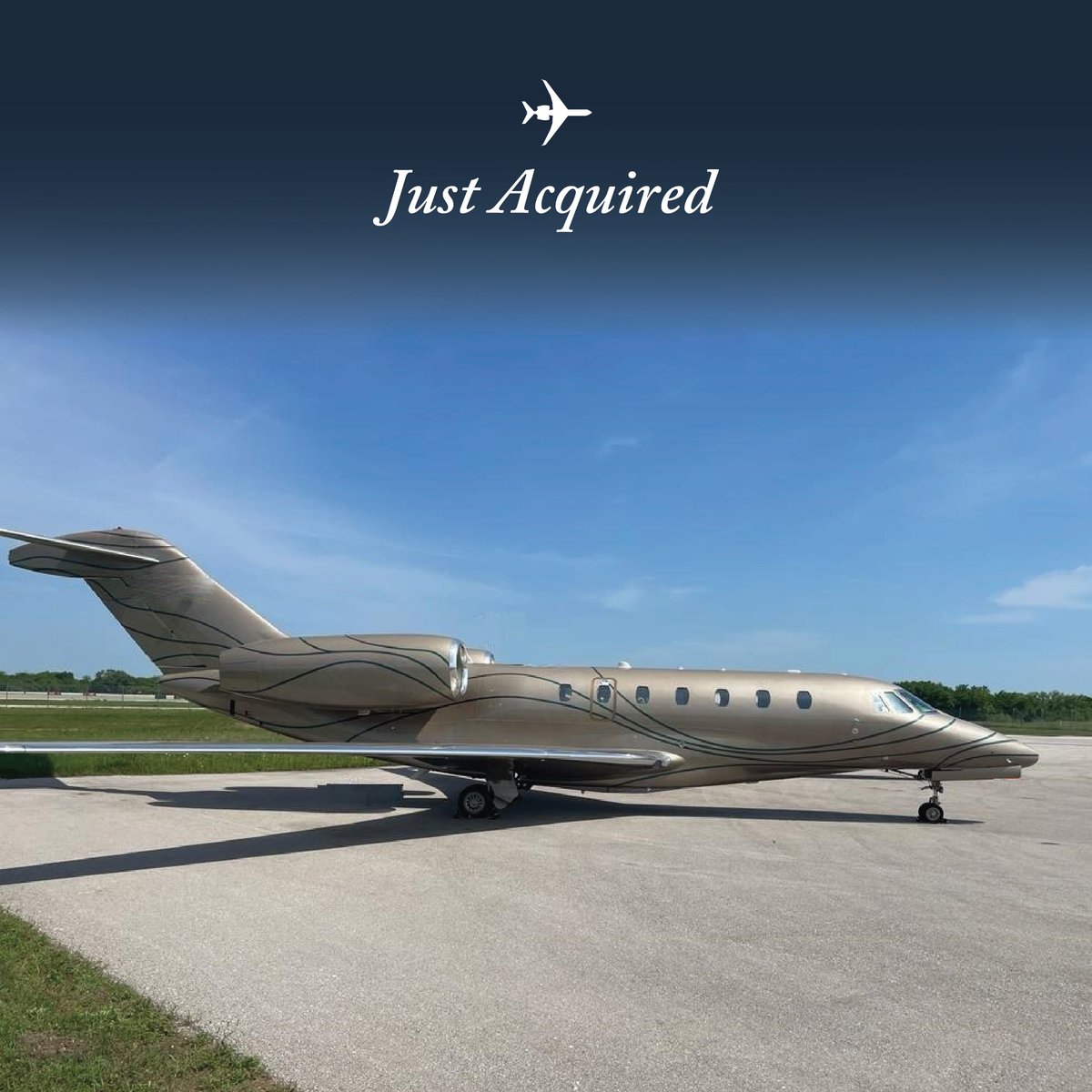 HopkinsonACSale's tweet photo. We have assisted a customer with locating and importing this beautiful Citation X! 

The airplane is in service and available immediately for charter.  

Let us know if you are considering a Citation product.

#CitationX #JustAcquired https://t.co/rEjcS9uZcf