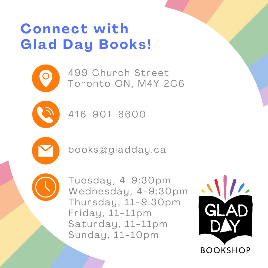 <a href="/GDBooks/">Glad Day Bookshop</a> is the oldest queer bookstore in the world, and offers the widest selection of 2SLGBTQIA+ literature! Join them on Sundays for a Drag Brunch!

For more info, visit gladdaybookshop.com and gladdaybookshop.com/drag-brunch

#PrideMonth2024
