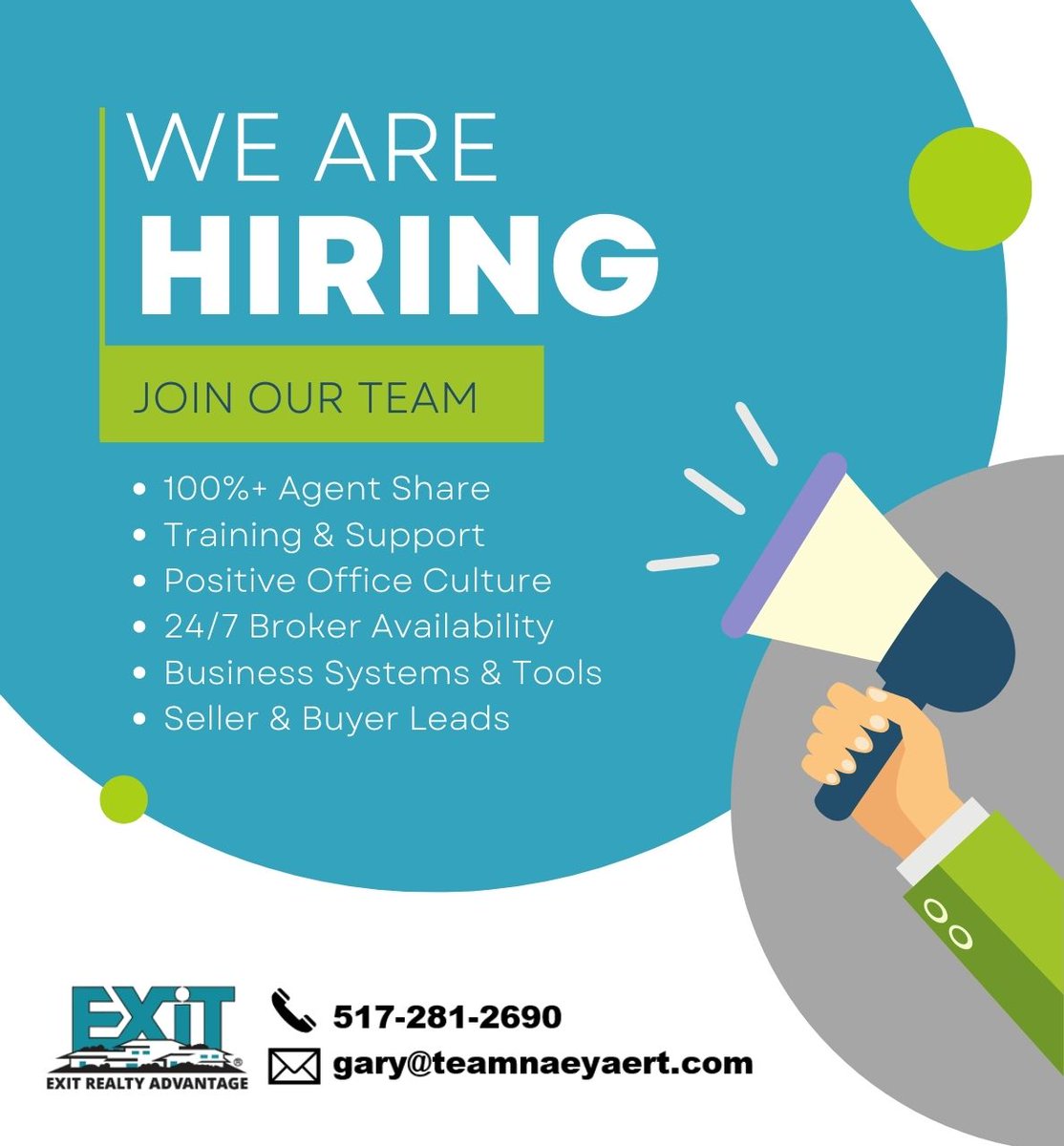 gnaeyaert's tweet photo. Here are key reasons to join us at EXIT Realty Advantage! https://t.co/czvk3w3rdt