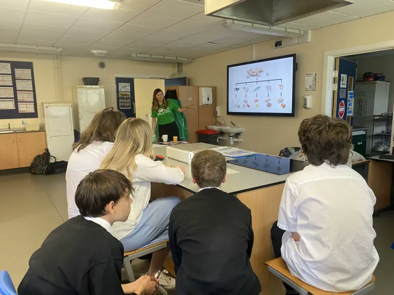 sizeofwales's tweet photo. Delivering workshops on soy & deforestation, the impact on the Guarani Indigenous Peoples and discussing solutions with young people at @LHScardiff
Diolch am gael ni mewn i siarad gyda Bl 9, am ddosbarth!
Great to see their zero-waste garden & polytunnel too!
#GoGreenWeek https://t.co/FQpd3ND3YB