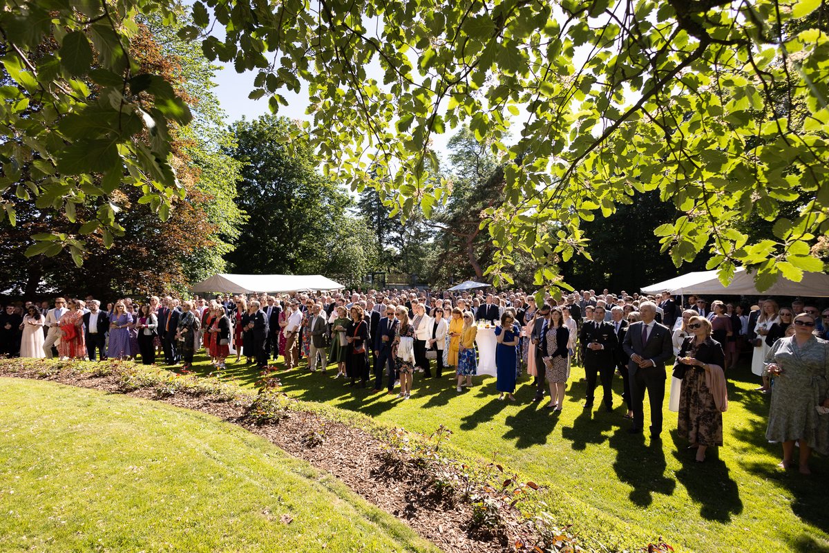 ukinfinland's tweet photo. Last week we celebrated the King's Birthday with a spectacular garden party. Thank you to all our guests, friends, sponsors and performers who helped shape the evening into a great success! 🇬🇧 💐 ✨🫖 https://t.co/nIyp2gUvMk