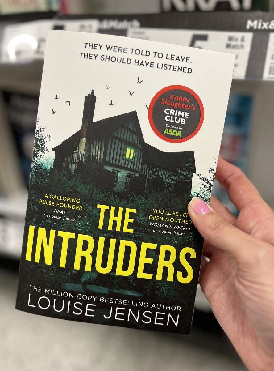 My book, my book!!

Going into hospital after publication, &amp; not feeling well since, meant I didn't get to see The Intruders out there

Today, I went shopping &amp; although I didn't expect The Intruders to still have supermarket shelf space - there it was!

What a joyful moment 💗