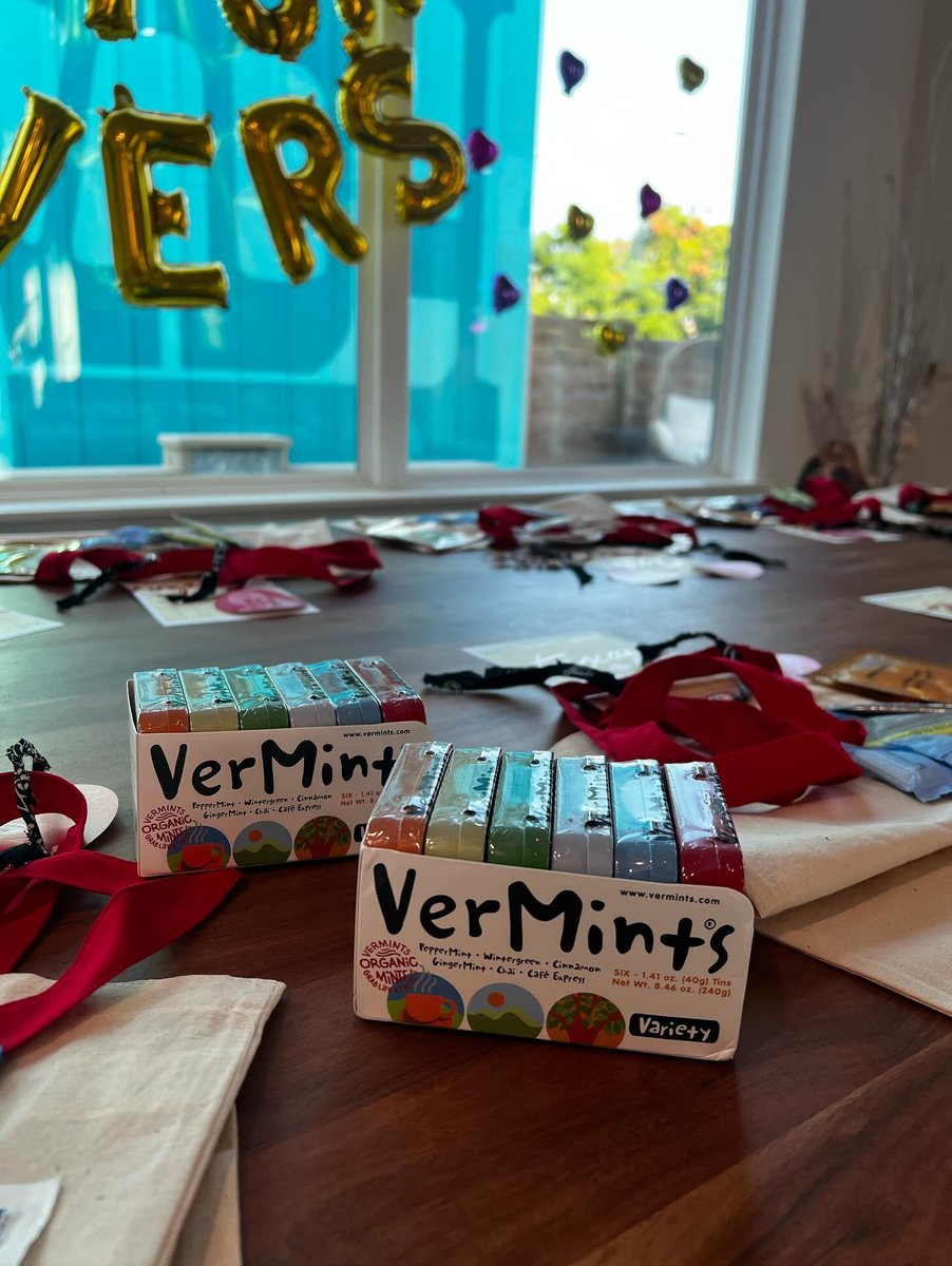 VerMints's tweet photo. Thank you Blakelee for choosing VerMints to be apart of your best friend’s bachelorette party!🤠❤️ We hope you had the best time and the very best breath! . #vermints #grablifeandtasteit #vegan #nongmo #glutenfree #organic #goodforyou #tasty #bachelorette  #partyfavors #girlstrip https://t.co/zc3ySa0uOf