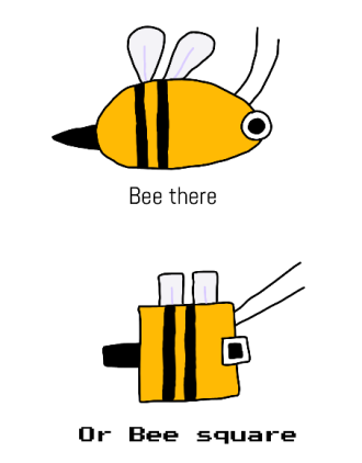 Iwuedfh's tweet photo. i don't think i've ever posted this banger here
enjoy my shit attempt at drawing a bee (jk, i'm actually kinda proud of this for someone who isn't an artist)
#beetwitter #squaretwitter #threatstwitter #ilovemyrunninggagofincreasinglyinsanehastagstwitter https://t.co/Qo4KFseMyo