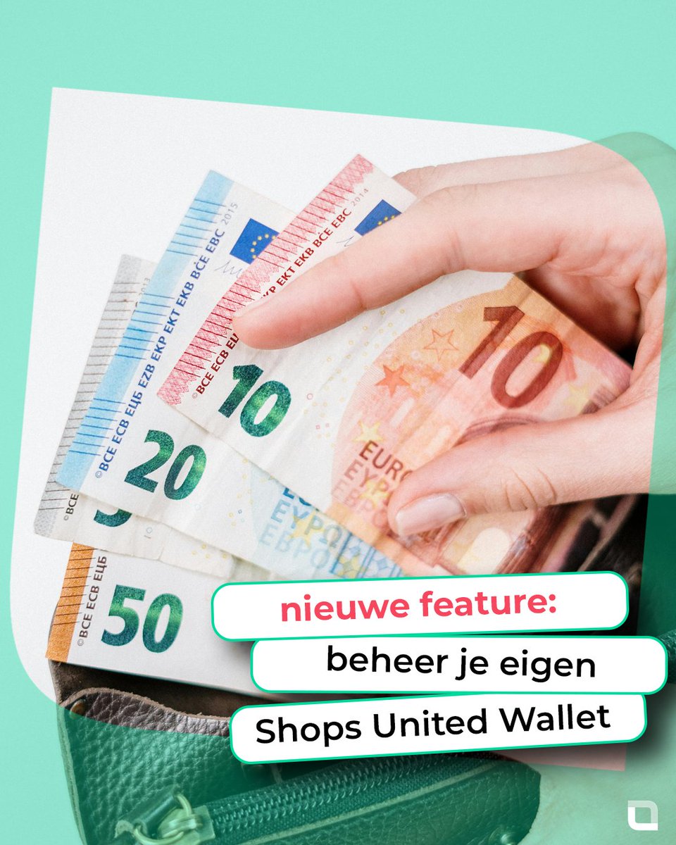 shopsunited's tweet photo. Ontdek onze nieuwste feature: de 𝗦𝗵𝗼𝗽𝘀 𝗨𝗻𝗶𝘁𝗲𝗱 𝗪𝗮𝗹𝗹𝗲𝘁! 📦✨ Beheer je verzendkosten eenvoudig en efficiënt met credits. Geen verrassingen meer, alleen maar gemak! Lees meer over hoe de Wallet werkt ➡️ https://t.co/gCDnrob2cF #verzenden #ecommerce https://t.co/rysU5h0XV0