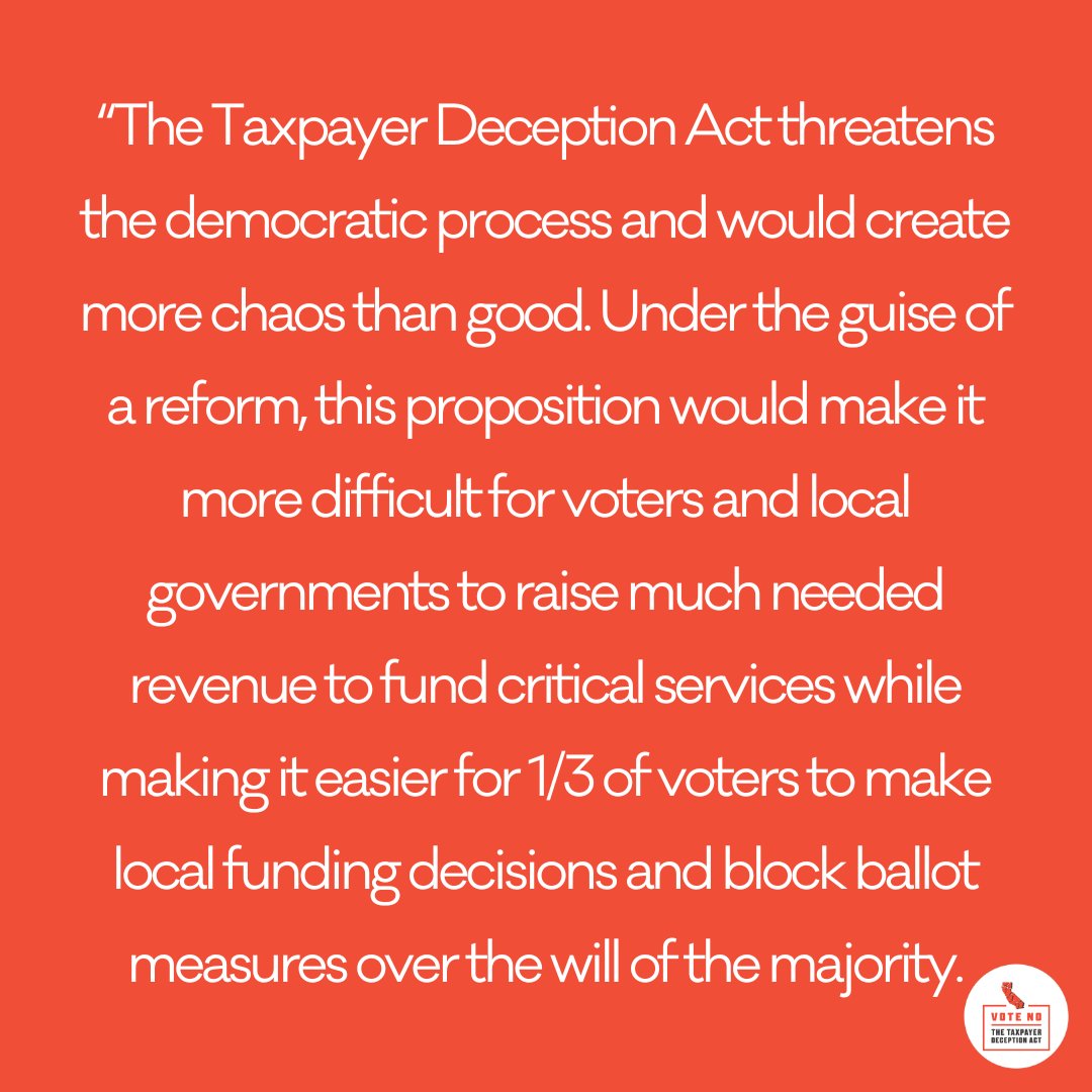 Vote NO on the Taxpayer Deception Act tweet media