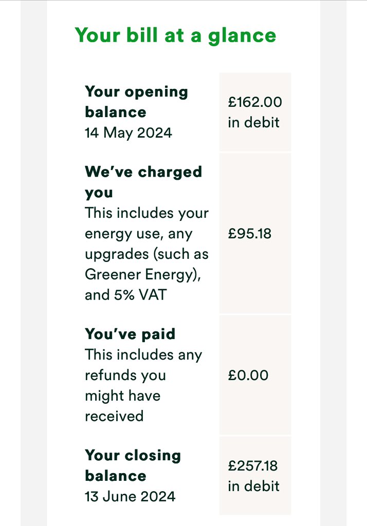 x2scoops's tweet image. Hello @OVOEnergy - you’ve emailed to say I owe you £257. Your app says I owe you £162 and when I go to payment, your payment webpage tells me I’m £162 in credit. 

So which is it? 

 I’m not inclined to pay you anything if you are struggling with your numbers