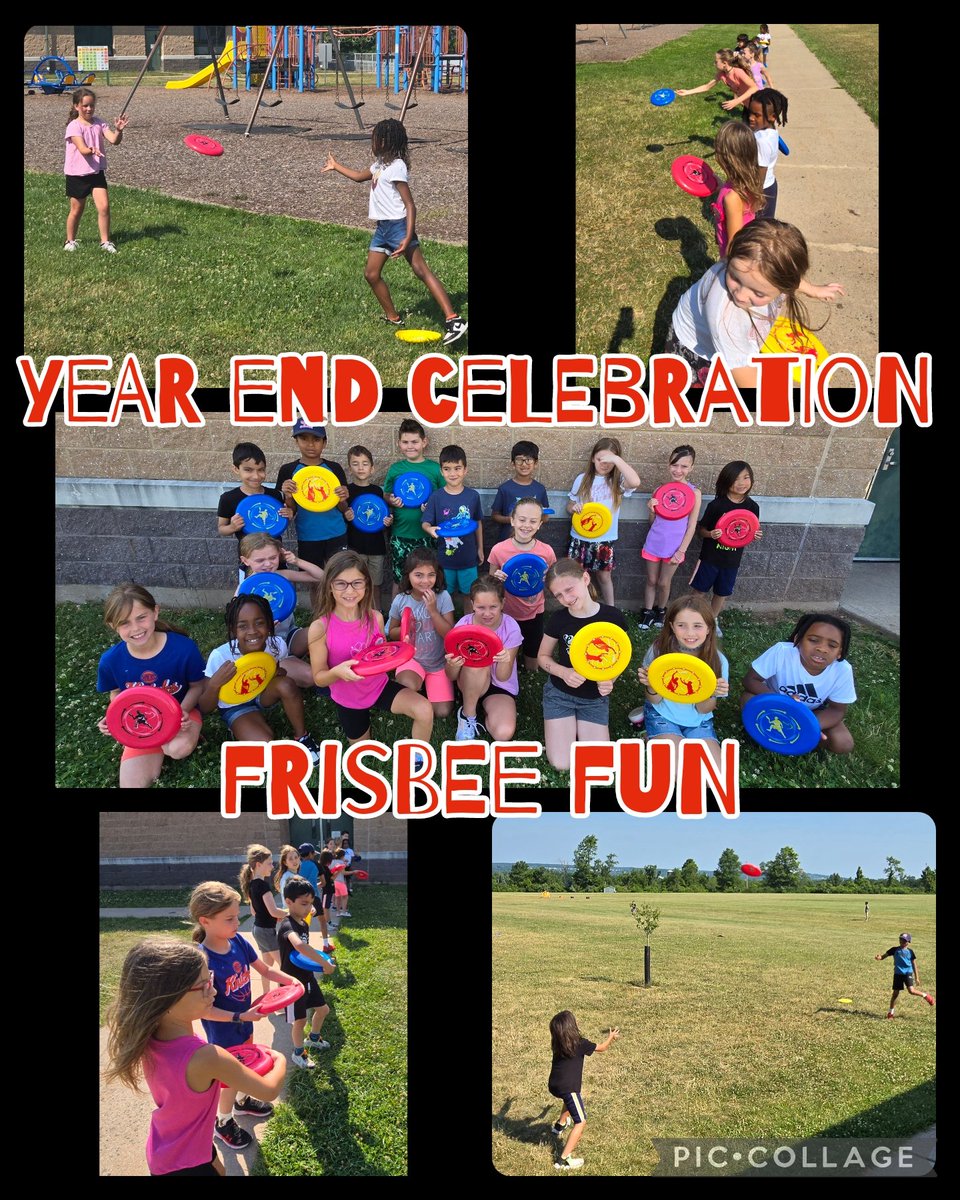 Happy Year End Celebration Day! The All Stars celebrated with some frisbee fun! 1 more day of second grade! #frsd <a href="/CopperHillES/">Copper Hill</a> <a href="/MrsServetnick/">Mrs. Servetnick</a> #CHProud #abccountdown