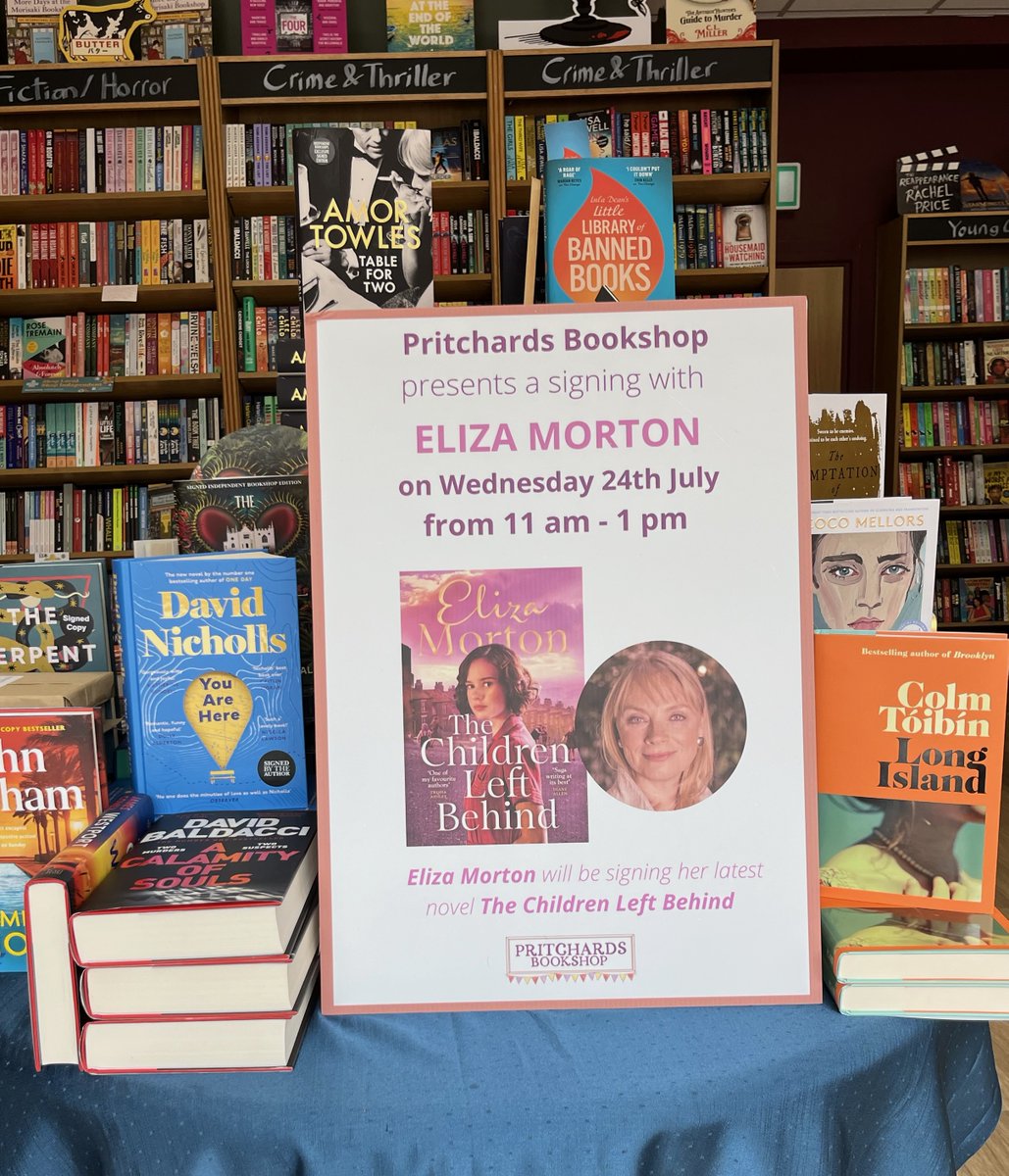 PritchardsBooks's tweet photo. Heads up for a July #event #signing @LiverpoolGirl72 @panmacmillan @PanMacPinboard We're looking forward to hosting Eliza Morton with her 2nd of the Liverpool Orphans series - #TheChildrenLeftBehind
Wednesday 24th July 11am-1pm https://t.co/3fcCbtEGq4