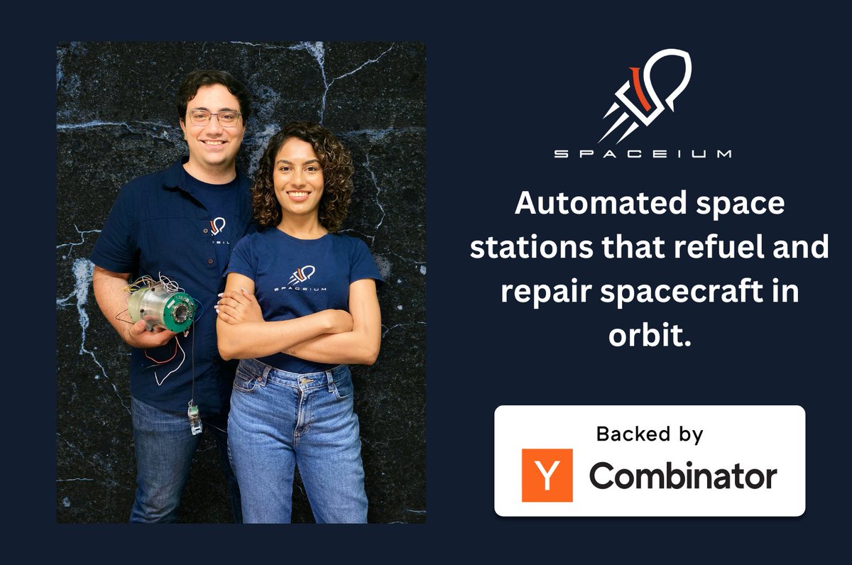 🚀 <a href="/SpaceiumInc/">Spaceium</a> (YC S24) is developing in-space refueling and robotic repair solutions. By 2025, it plans to launch the world's first automated service stations in LEO and expand to GEO, the Moon, and Mars.

ycombinator.com/launches/LDV-s…