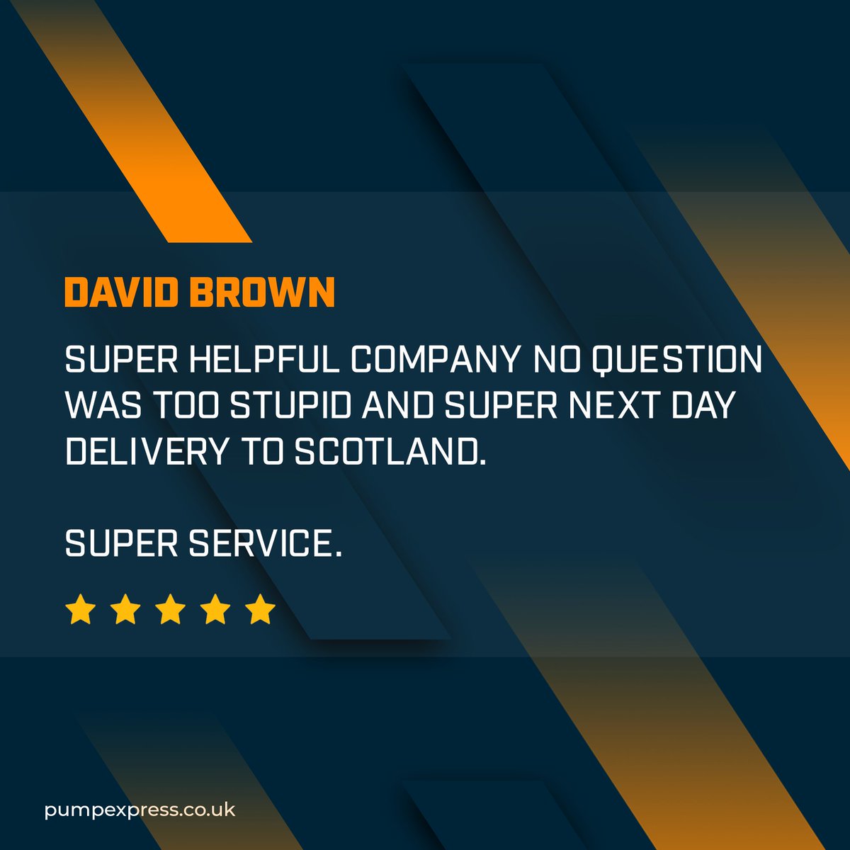 Thanks for the feedback David, we are glad you had a good experience!

📞 01633 244777
📧 enquiries@pumpexpress.co.uk
🌐 pumpexpress.co.uk/reviews

#PumpExpress #CustomerFeedback #CompanyReview #HappyCustomer #ukplumber #watertreatment #waterfilters #plumbersuk