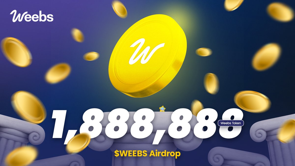 🚀 1,888,888 Weebs Airdrop! 🎉

1,888,888 $WEEBS to 5,031 winners! 🌟

Don't miss out! Join here:
intract.io/quest/66712964…

#WETHEWEEBS
#WEEBS
#airdrop